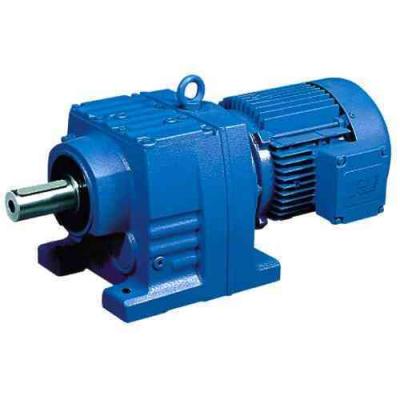 China Cast Iron R Series Helical Gearbox With 0.75kw Three Phase Motor for sale