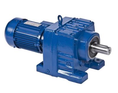 China Cast Iron R Series Stable Flange Coaxial Motor Gearbox Inline Reducer for sale