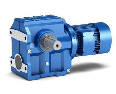 China Metallurgy worm gear factory price best sales helical shaft helical-worm gear stable flanged hollow gear motors S series retarder units for sale