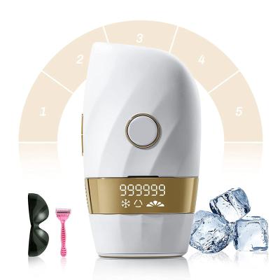 China Hair Removal Hot Sell 999999 Instantaneous 5 Levels Freezing Point Hair Removal Mini Permanent Painless Ipl Laser Hair Removal for sale