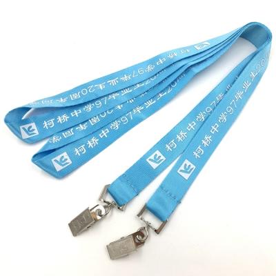 China Wholesale Price 2.0*90Cm Promotional Custom Factory Gift Nylon Silkscreen Printed Lanyards With Printing Logo for sale