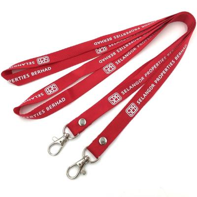 China Lanyard Custom Sublimation Polyester Woven Lanyards Promotional Gift No Min Order for sale