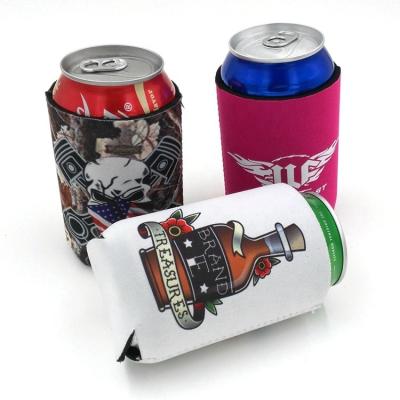 China Waterproof Customized Logo Printed Neoprene Stubby Beer Cooler for sale