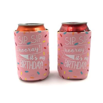 China Manufacturer Customized Logo Printing Neoprene Cans Cooler High Quality Waterproof Sleeve Can Coozy Beer for sale