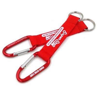 China Custom Carabiner Polyester Shorts Key Chain Lanyard for sale