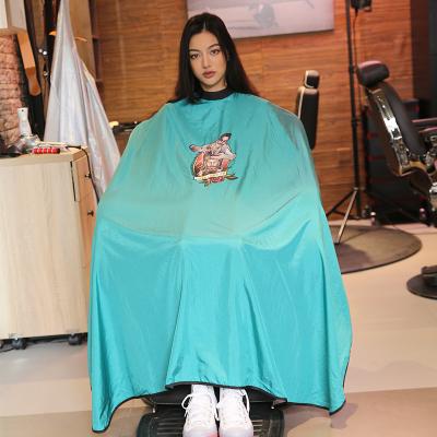 China Hair Stylist Customized Logo Barber Capes Nylon Salon Caps Cutting Custom Hairdressing Cape for sale