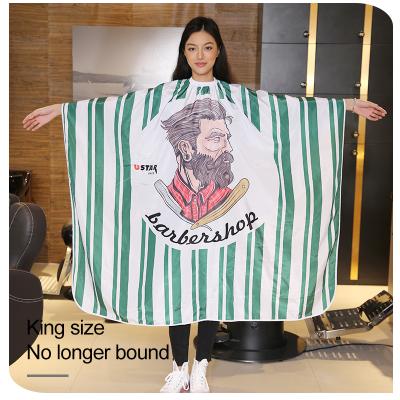 China Custom printed hairstylist salon cape hair salon cape cutting cape for sale