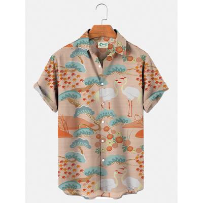 China Anti-pilling new designer Fast Colors Hawaiian style sport plain mens shirts for sale for sale