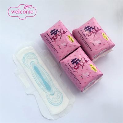 China Super Absorbent Night Used Sanitary Napkins Wings Sanitary Napkin Pads Negative Ion Sanitary Pad for sale