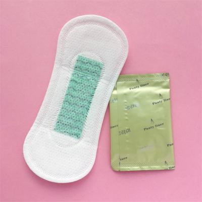 China Breathable; High absorption; Pure cotton; 100% cotton; best selling organic cotton ion antibacterial liners mini women panty liners anion panty liners sanitary liners for sale