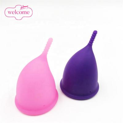 China Private label menstrual cup silicone/disc menstrual reusable silicone cup wholesale medical grade on-time delivery silicone menstrual cup for sale