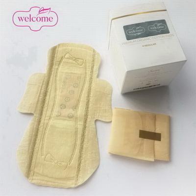 China Breathable I Time Disposable Period Pads Women Ladies Eco Friendly Sanitary Pad Bamboo Sanitary Napkins With Wings for sale