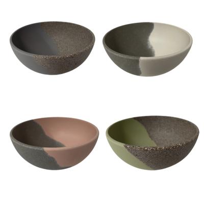 China CS01-BF20638 Sustainable Biodegradable Small Round Bamboo Soup Dessert Rice Fruit Salad Fiber Bowl for sale