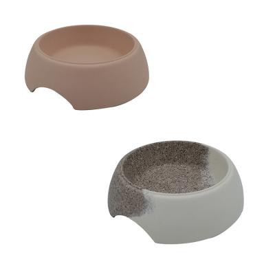 China Round 2030107 187ml Bamboo Fiber Pet Bowl Non-automatic Biodegradable for sale