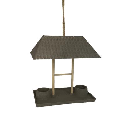 China 2080112 viable home pet and bird feeder products deck 2 hole pigeon bird feeder for sale for sale