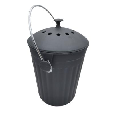 China CS01-BF21085 Sustainable Fiber Eco Home Kitchen Compost Hot Sale Bamboo Waste Bin for sale