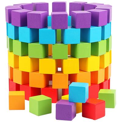 China Educational Wooden Building Blocks Toys Kindergarten Educational Building Toys Early Learning Set for sale