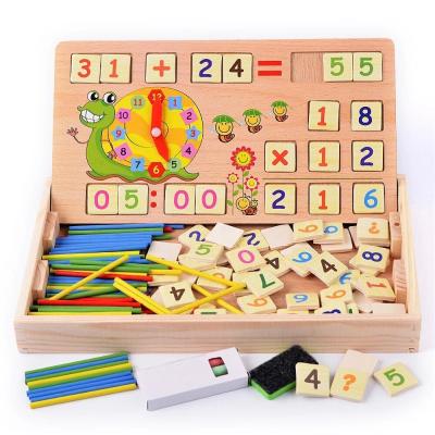 China Educational Toys Montessori Number Calculation Kids Educational Toys Children Games Interactive Wooden Toys Puzzle for sale