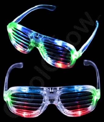 China Fashion LED Sunglasses Slotted Shades Glasses - Light Up Glasses For Adults And Kids Gifts for sale