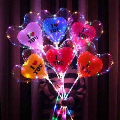 China Gift Toy Led Party Flash Bright Balloon Lights Hand Held Night Balloon INS Ball Wave Party Market-Oriented Party Supplies for sale