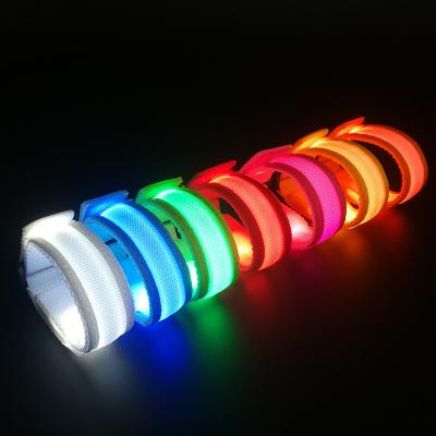 China Promotion Led Wristband Bracelet Night Armband Praise Dance Party Multi Color Flashing Supplies for sale