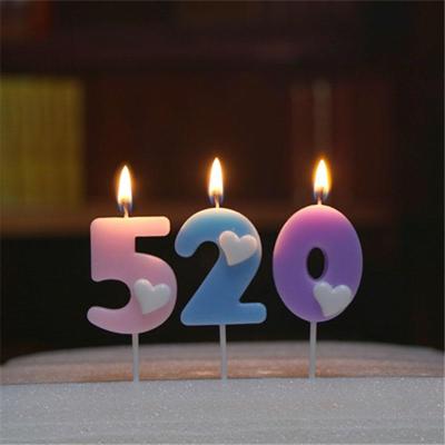 China Scented Cake Number Age Candles Birthday Party Candles Cute Scented Candle Anniversairy for sale