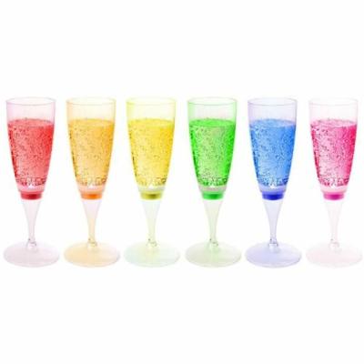 China Modern Home Viable LED Champagne Glasses - Champagne Flute Glass Activated Glowing Liquid for sale