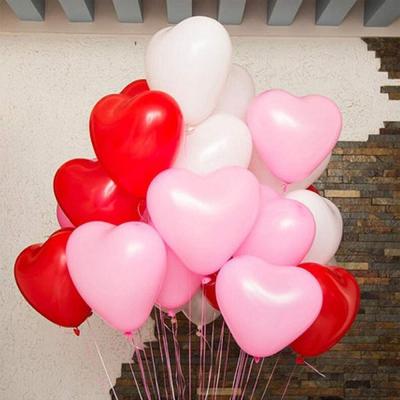 China Gift Toy Latex Heart Shaped Balloon For Romantic Valentine's Day&Birthday Party And Engagement for sale