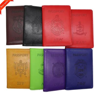 China Normcore / Good Quality Minimalist Wholesale Custom Holder Cover Case Card Slot Passport Cover All Groups PU Leather Fraternity Passport for sale