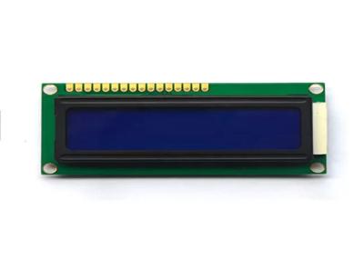 Cina Display LCD LCM negativo 2 x 16 Risoluzione 1602 STN Monocromo con 16 pin in vendita