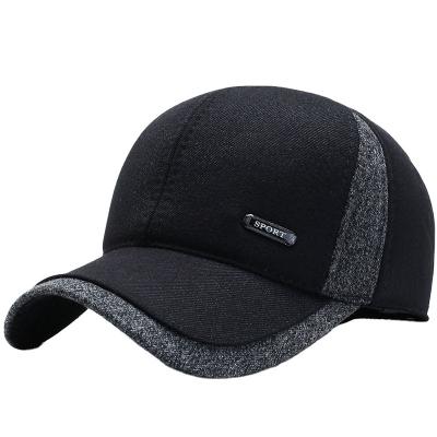 China New 100% GoodsBeauty Wholesale Autumn Winter Cotton Corduroy Single Baseball Cap Earmuff Trucker Hat for sale