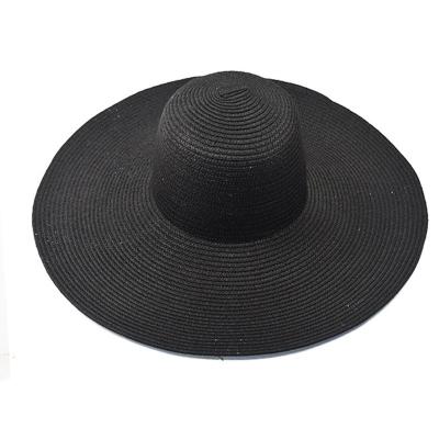 China GoodsBeauty Large Brim Summer Striped Spring Straw Hat Lifeguard Foldable Straw Hat Unisex Sun-proof Casual Hat for sale