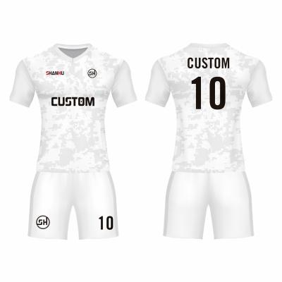 China Sets Youth Team Wear Soccer Uniforms Soccer Tank Tops Customer Sublimation Printing Custom Football Shirts for sale