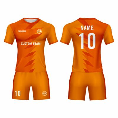 China China Supplier Hot Selling OEM Soccer Jersey Sets Sublimation Football Uniform White Custom Made for sale