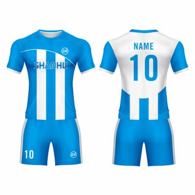 China Custom Clothing Sets Sublimation Football Team Jersey Men T-shirt Team Uniform Set For Football for sale