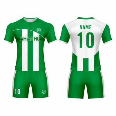 China Sets Sublimated Custom Cheap Soccer Shirt Football Club Uniform Set Mens Customized Soccer Jersey for sale