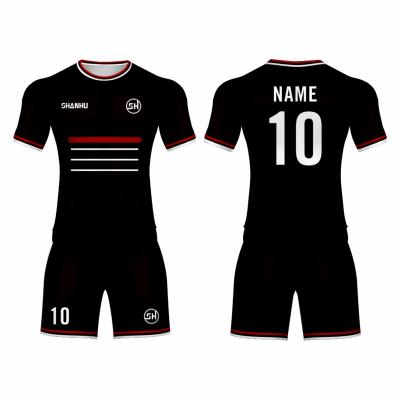 China Customs officers training suit singlet soccer jersey adult uniform sets thailand soccer football uniform singlet sets for sale