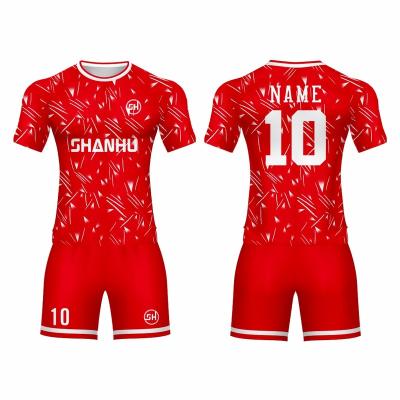 China Football Fan Jersey Kit Sublimation Team Wear Custom Jersey Soccer Sets China Supplier for sale