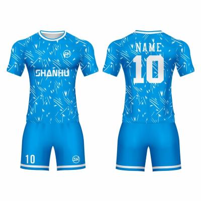 China Wholesale Custom Soccer Jersey Team Wear Short Sleeve Set Youth Football Uniform Sets For Kids for sale