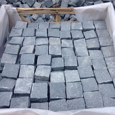 China Modern G654 China Gray Granite Sett Paver Paving Stone Brick For Outdoor Sidewalk Gadern Patio Driveway for sale