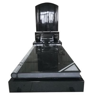 China Modern Cheap Stile Granite South Africa Headstone Indian Black Headstone for sale