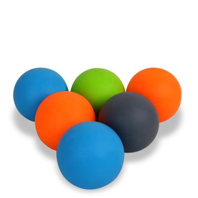 China Durable And Elastic Portable Handheld Massage Products Silicone Ball For Muscle Relaxation Hockey Ball for sale