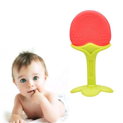 China Best durable and soft silicone baby teether soft chewable pacifier safe for babies for sale