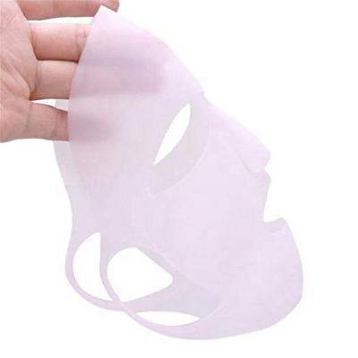 China Packing Amazon Reusable Female Face 3d Silicone Soft Mask For Facial Skin Care for sale