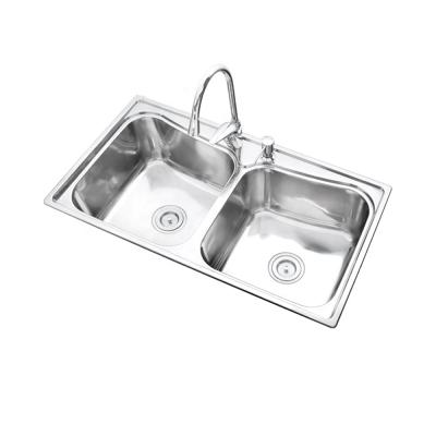 China Without Faucet Stainless Steel Kitchen Sink With Competitive Price for sale