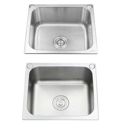 China Without Faucet 460x400mm Stainless Steel Square Shape Small Corner Undermount Sink for sale