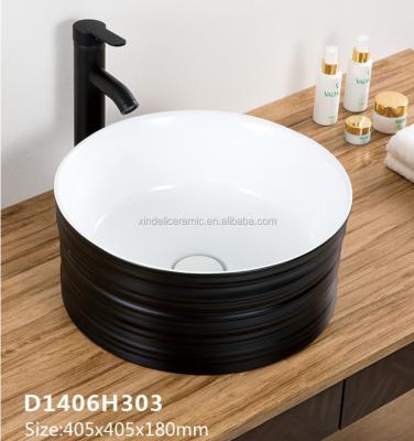 China Modern Sanitary Ware Supplier Fashion Design Bathroom Sinks Ceramic Round Wash Sink for sale