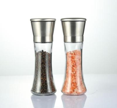 China Best Selling Viable Salt Tall Amazon Pepper Grinders Stainless Steel Pepper Mill Grinder Set for sale