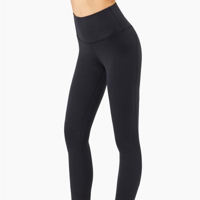 China 2021 Solid Color Antibacterial High Waist Yoga Pants Custom Made Sports Yoga Leggings for sale