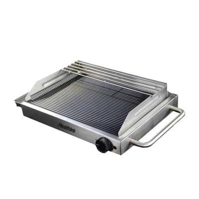 China Easily Assembled Healthink Electric Cook Griddle And Glass Teppanyaki Barbecue Grill Machine for sale